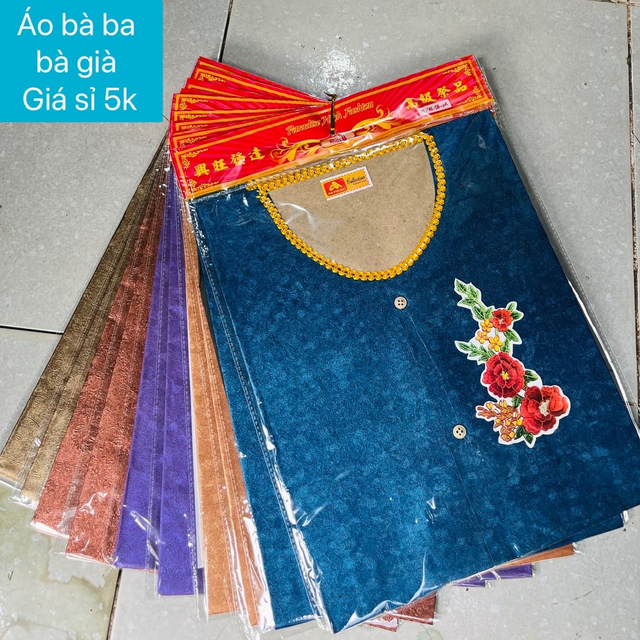áo bà ba màu 